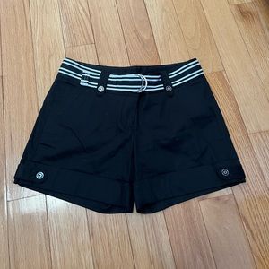 White House Black Market dress shorts with belt